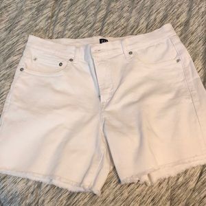 Gap fringe shorts